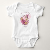 Cute Fantasy Moon Fairy Personalized Baby Bodysuit (Voorkant)