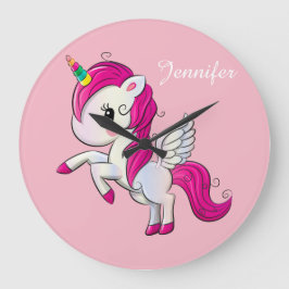 Cute Fantasy Unicorn Grote Klok