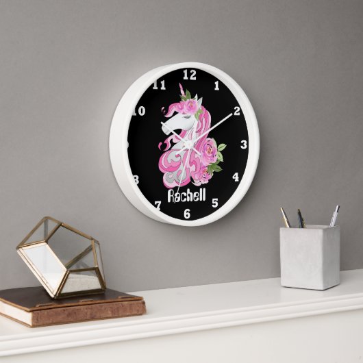 Cute Fantasy unicorn-meidenkamerdecor voegt naam t (Kantoor)