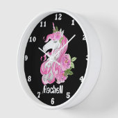 Cute Fantasy unicorn-meidenkamerdecor voegt naam t (Hoek)