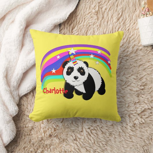 Cute Fantasy Unicorn Panda ThMED Kussen (Deken)
