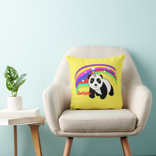 Cute Fantasy Unicorn Panda ThMED Kussen (Stoel)