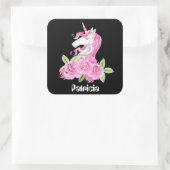 Cute Fantasy unicorn voegt sticker toe (Tas)