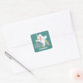 Cute Fantasy unicorn voegt sticker toe (Envelop)