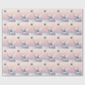 Cute Fantasy Waterverf Mouse Dandelion Flying Cadeaupapier (Vlak)