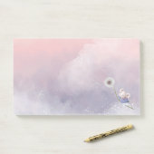 Cute Fantasy Waterverf Mouse Dandelion Flying Post-it® Notes (Op bureau)