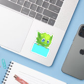 Cute Fantasy Wezensplanner Sticker Scrapbook (Laptop met iPhone)