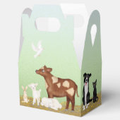 Cute farm animals baby shower gable preferred box bedankdoosjes (Geopend)