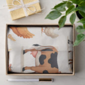 Cute Farm Animals Barn Pattern Tissuepapier (Geschenk)