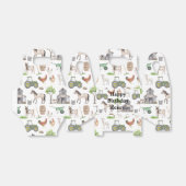 Cute Farm Animals Tractors Name Happy Bedankdoosjes (Uitgevouwen)