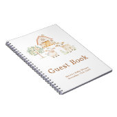 Cute Farm Barn Baby Shower Guest Book Notitieboek (Rechterzijde)
