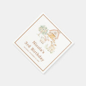 Cute Farm Barn Cows Birthday Servet (Hoek)