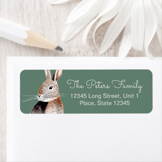 Cute farm Rabbit | BABY SHOWER Etiket (Insitu)