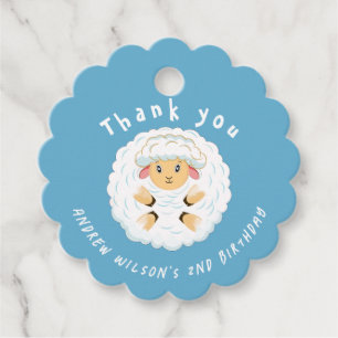 Cute Farm Schaap Feestje Dier Bal Bedankjes Labels