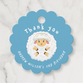 Cute Farm Sheep Farm Party Animal Ball Bedankjes Labels