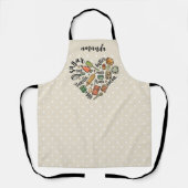 Cute Farmhouse Kitchen Utils Kitchen Schort (Voorkant)