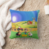 Cute Farmhouse, Sheep & Chicks Sierkussen (Deken)