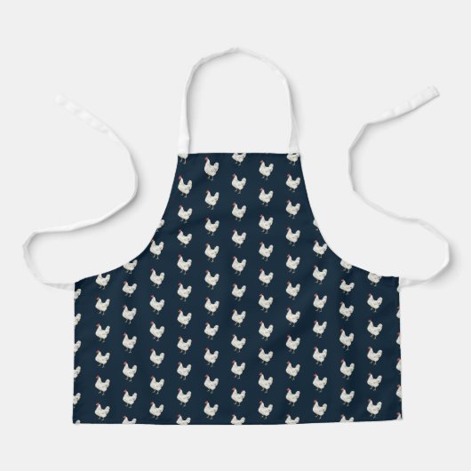 Cute Farmhouse Style Chicken Pattern Apron Schort (Voorkant)