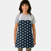 Cute Farmhouse Style Chicken Pattern Apron Schort (Insitu)
