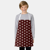 Cute Farmhouse Style Chicken Pattern Apron Schort (Gedragen)