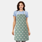 Cute Farmhouse Style Ducks Apron Schort (Gedragen)