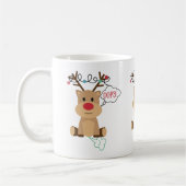 Cute Farting Reindeer Koffiemok (Links)