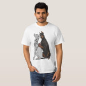 Cute Fashionable Doberman Tattooing Dalmatian Shir T-shirt (Voorkant volledig)
