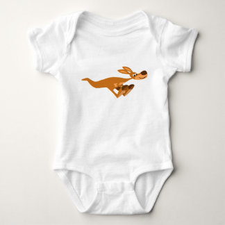 Cute Fast Cartoon Kangaroo Baby Apparel Romper