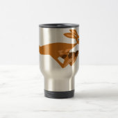 Cute Fast Cartoon Kangaroo Mok (Center)