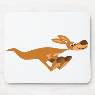 Cute Fast Cartoon Kangaroo Mousepad Muismat