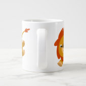 Cute Fast Cartoon Lion Jumbo Mok (Achterkant)