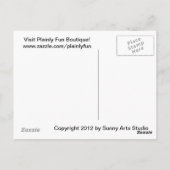 Cute Fat Bunny Briefkaart (Achterkant)