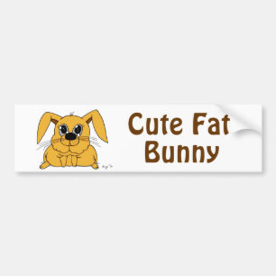 Cute Fat Bunny Bumpersticker