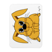 Cute Fat Bunny Flexible Magnet Magneet (Verticaal)