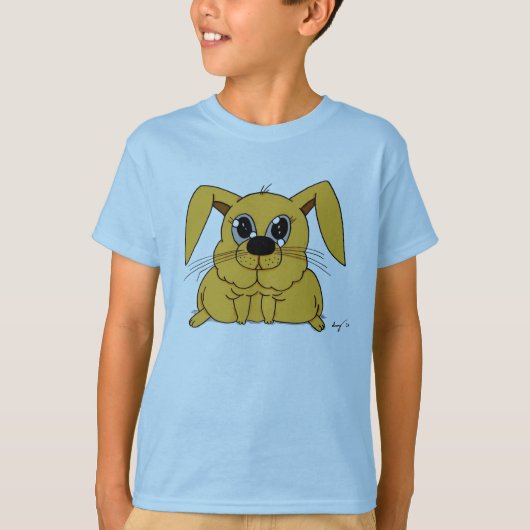 Cute Fat Bunny Kinder Basic T-Shirt (Voorkant)