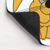 Cute Fat Bunny Mousepad Muismat (Hoek)