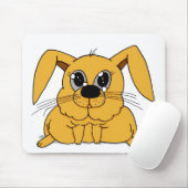 Cute Fat Bunny Mousepad Muismat (Met muis)