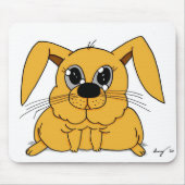 Cute Fat Bunny Mousepad Muismat (Voorkant)