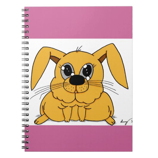 Cute Fat Bunny Notitieboek (Voorkant)