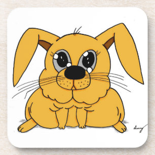 Cute Fat Bunny Onderzetters - set van 6