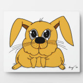 Cute Fat Bunny Plaque Fotoplaat (Voorkant)