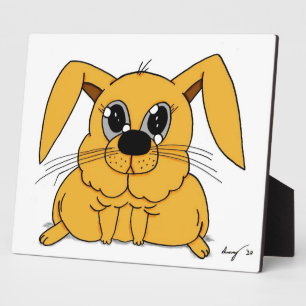 Cute Fat Bunny Plaque Fotoplaat