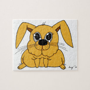 Cute Fat Bunny Puzzle Legpuzzel