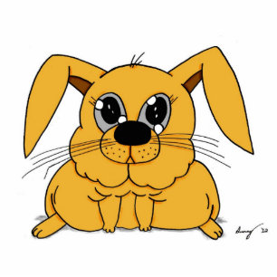 Cute Fat Bunny Sculpture Magnet Fotobeeldje Magneet