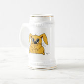 Cute Fat Bunny Stein Bierpul (Voorkant links)