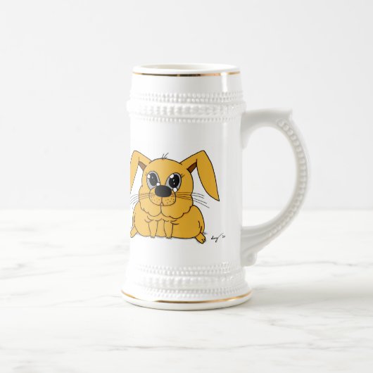 Cute Fat Bunny Stein Bierpul (Rechts)