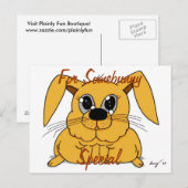 Cute Fat Bunny "Voor een of ander speciaal Briefka Briefkaart (Voorkant / Achterkant)