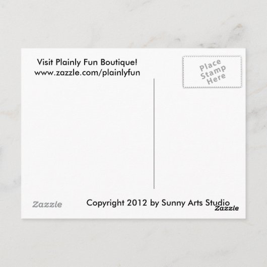 Cute Fat Bunny "Voor een of ander speciaal Briefka Briefkaart (Achterkant)