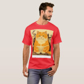 Cute Fat Cat T-shirt (Voorkant volledig)