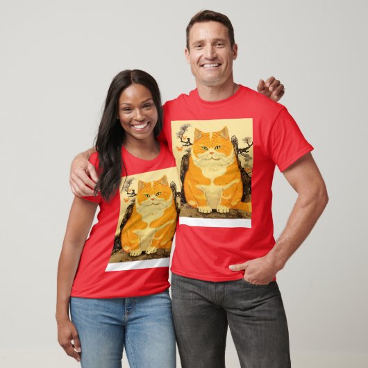 Cute Fat Cat T-shirt (Unisex)